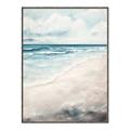 Picture of Sandy Teal Beach _GroupedProduct_Rectangle_Portrait_Canvas_Framed_