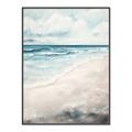 Picture of Sandy Teal Beach _GroupedProduct_Rectangle_Portrait_Canvas_Framed_