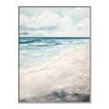 Picture of Sandy Teal Beach _GroupedProduct_Rectangle_Portrait_Canvas_Framed_