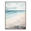 Picture of Sandy Teal Beach _GroupedProduct_Rectangle_Portrait_Canvas_Framed_
