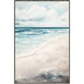 Picture of Sandy Teal Beach _GroupedProduct_Rectangle_Portrait_Canvas_Framed_