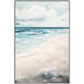 Picture of Sandy Teal Beach _GroupedProduct_Rectangle_Portrait_Canvas_Framed_