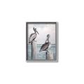 Picture of Observing Pelicans _GroupedProduct_Rectangle_Portrait_Canvas_Framed_