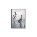 Picture of Observing Pelicans _GroupedProduct_Rectangle_Portrait_Canvas_Framed_