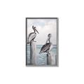 Picture of Observing Pelicans _GroupedProduct_Rectangle_Portrait_Canvas_Framed_