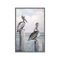 Picture of Observing Pelicans _GroupedProduct_Rectangle_Portrait_Canvas_Framed_