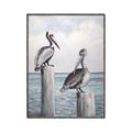Picture of Observing Pelicans _GroupedProduct_Rectangle_Portrait_Canvas_Framed_