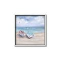 Picture of White Fishing Boats _GroupedProduct_Square_Canvas_Framed_