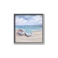 Picture of White Fishing Boats _GroupedProduct_Square_Canvas_Framed_