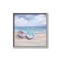 Picture of White Fishing Boats _GroupedProduct_Square_Canvas_Framed_