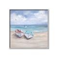 Picture of White Fishing Boats _GroupedProduct_Square_Canvas_Framed_
