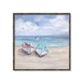 Picture of White Fishing Boats _GroupedProduct_Square_Canvas_Framed_