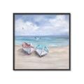 Picture of White Fishing Boats _GroupedProduct_Square_Canvas_Framed_