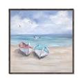 Picture of White Fishing Boats _GroupedProduct_Square_Canvas_Framed_