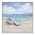 Picture of White Fishing Boats _GroupedProduct_Square_Canvas_Framed_