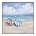Picture of White Fishing Boats _GroupedProduct_Square_Canvas_Framed_