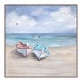Picture of White Fishing Boats _GroupedProduct_Square_Canvas_Framed_