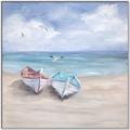 Picture of White Fishing Boats _GroupedProduct_Square_Canvas_Framed_
