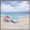 Picture of White Fishing Boats _GroupedProduct_Square_Canvas_Framed_