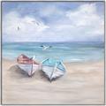Picture of White Fishing Boats _GroupedProduct_Square_Canvas_Framed_