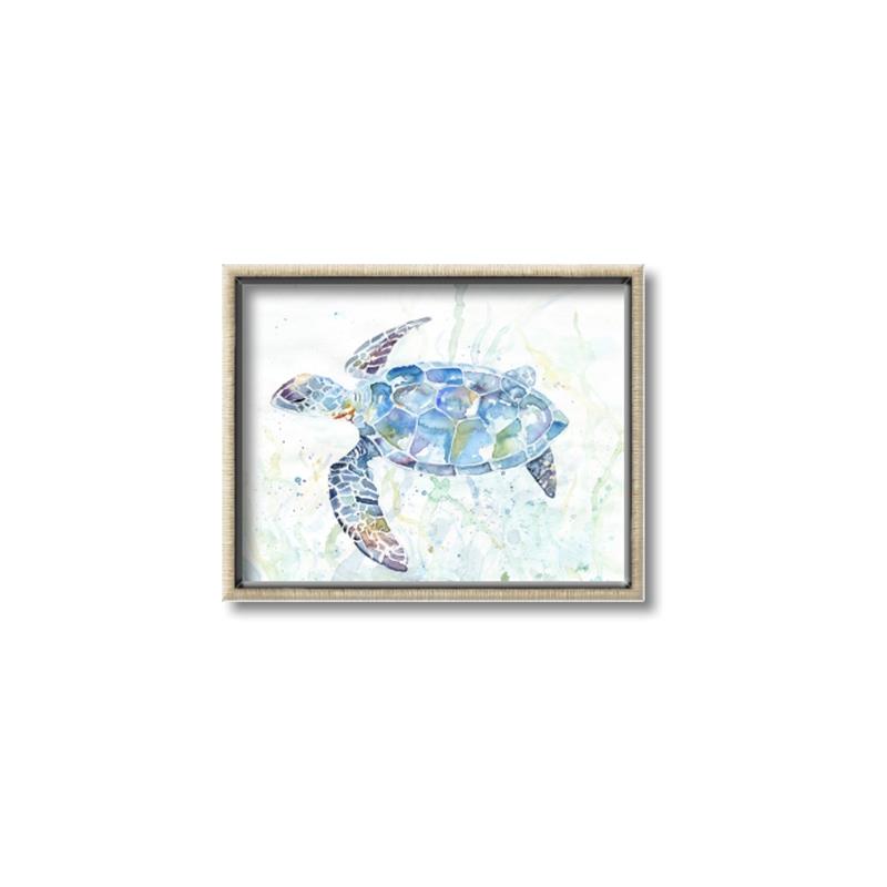 Picture of Sea Turtle I  _GroupedProduct_Rectangle_Landscape_Canvas_Framed_