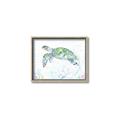 Picture of Sea Turtle II  _GroupedProduct_Rectangle_Landscape_Canvas_Framed_