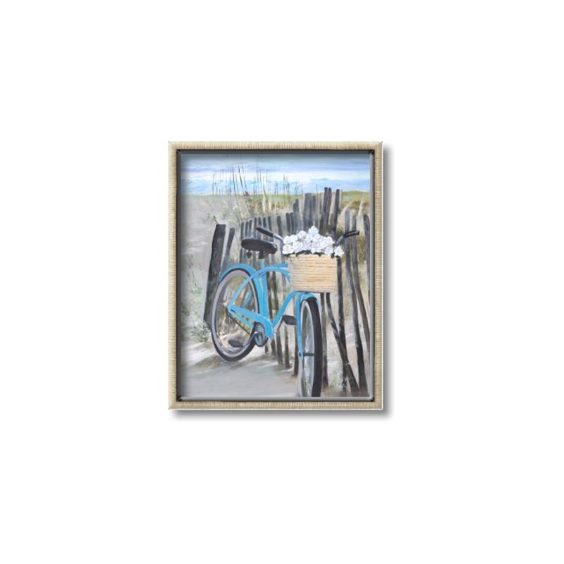 Picture of Blue Bicycle _GroupedProduct_Rectangle_Portrait_Canvas_Framed_