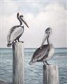 Picture of Observing Pelicans _GroupedProduct_Rectangle_Portrait_Unframed_Print_Only_