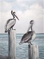 Picture of Observing Pelicans _GroupedProduct_Rectangle_Portrait_Unframed_Print_Only_