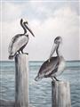 Picture of Observing Pelicans _GroupedProduct_Rectangle_Portrait_Unframed_Print_Only_
