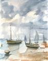 Picture of Boats Landing ll _GroupedProduct_Rectangle_Portrait_Unframed_Print_Only_