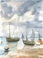 Picture of Boats Landing ll _GroupedProduct_Rectangle_Portrait_Unframed_Print_Only_