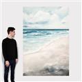 Picture of Sandy Teal Beach _GroupedProduct_Rectangle_Portrait_Canvas_