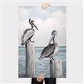 Picture of Observing Pelicans _GroupedProduct_Rectangle_Portrait_Canvas_