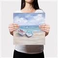 Picture of White Fishing Boats _GroupedProduct_Square_Canvas_