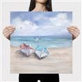 Picture of White Fishing Boats _GroupedProduct_Square_Canvas_