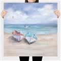 Picture of White Fishing Boats _GroupedProduct_Square_Canvas_