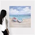 Picture of White Fishing Boats _GroupedProduct_Square_Canvas_