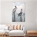 Picture of Observing Pelicans _GroupedProduct_Rectangle_Portrait_Canvas_