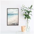 Picture of Sandy Teal Beach _GroupedProduct_Rectangle_Portrait_Canvas_Framed_