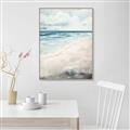 Picture of Sandy Teal Beach _GroupedProduct_Rectangle_Portrait_Canvas_Framed_