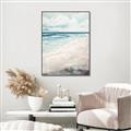 Picture of Sandy Teal Beach _GroupedProduct_Rectangle_Portrait_Canvas_Framed_