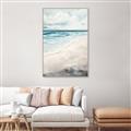 Picture of Sandy Teal Beach _GroupedProduct_Rectangle_Portrait_Canvas_Framed_