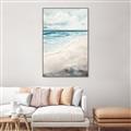 Picture of Sandy Teal Beach _GroupedProduct_Rectangle_Portrait_Canvas_Framed_