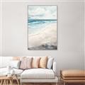 Picture of Sandy Teal Beach _GroupedProduct_Rectangle_Portrait_Canvas_Framed_