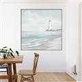 Picture of Light house near water _GroupedProduct_Square_Canvas_Framed_