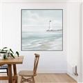 Picture of Light house near water _GroupedProduct_Square_Canvas_Framed_