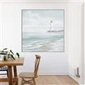 Picture of Light house near water _GroupedProduct_Square_Canvas_Framed_