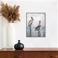 Picture of Observing Pelicans _GroupedProduct_Rectangle_Portrait_Canvas_Framed_