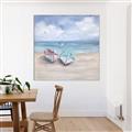 Picture of White Fishing Boats _GroupedProduct_Square_Canvas_Framed_